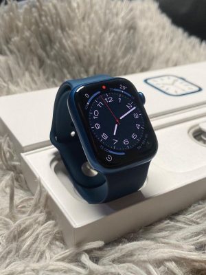 Apple Watch series 7 45mm Blue Iwatch Resmi